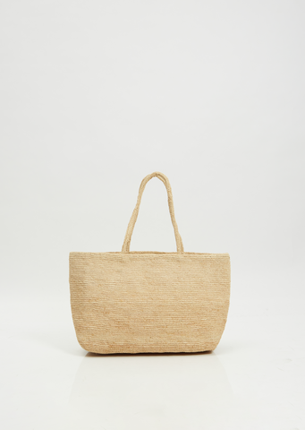 Natural Raffia Tote Large