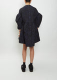 Short Signature Jacquard Smock Dress