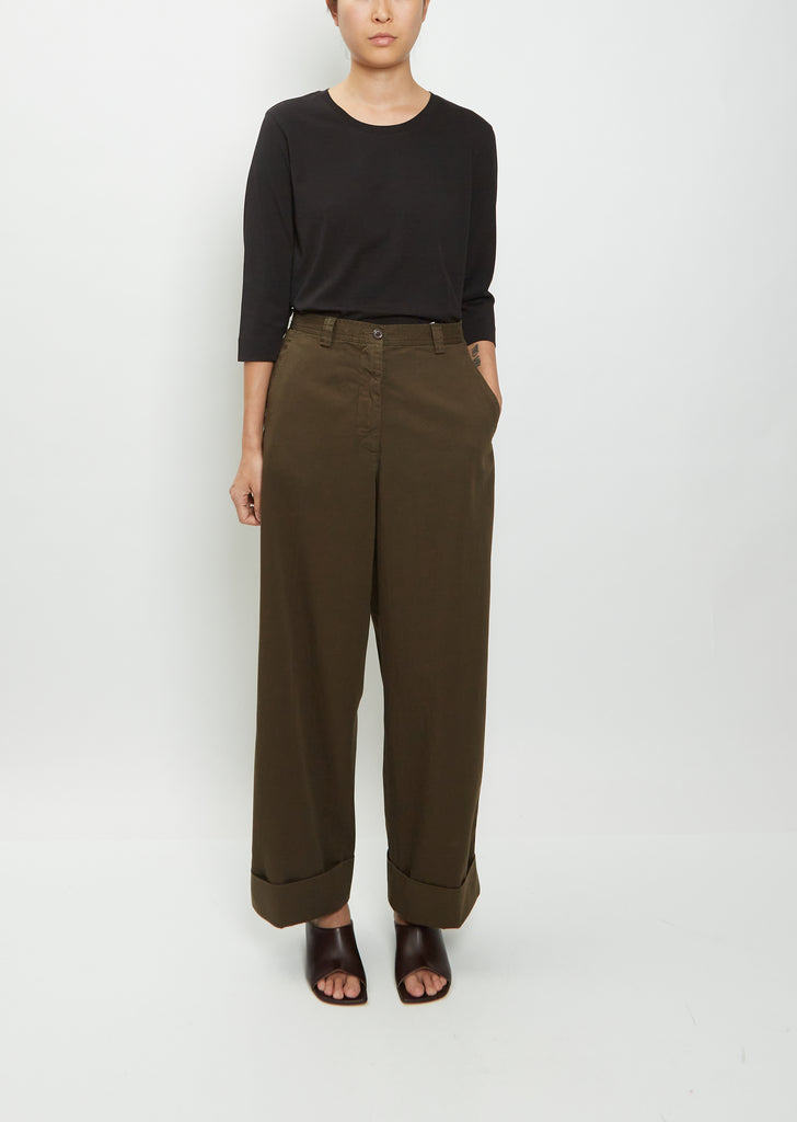Pakora Cotton Pants — Khaki