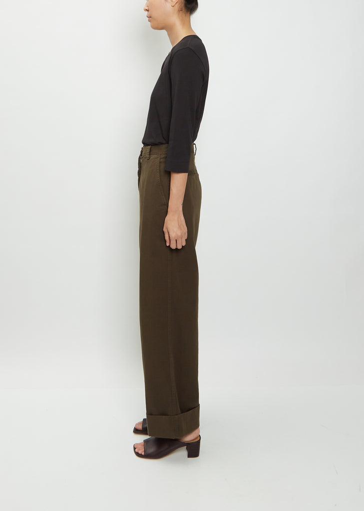 Pakora Cotton Pants — Khaki