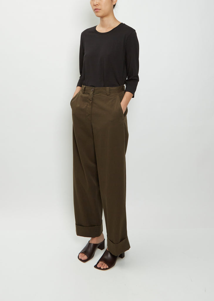Pakora Cotton Pants — Khaki