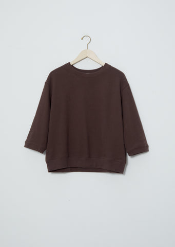 3/4 Sleeve Sweatshirt — Chocolate