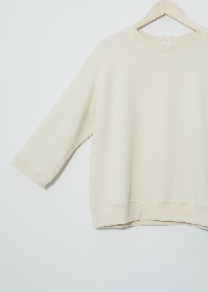 3/4 Sleeve Sweatshirt — Creme