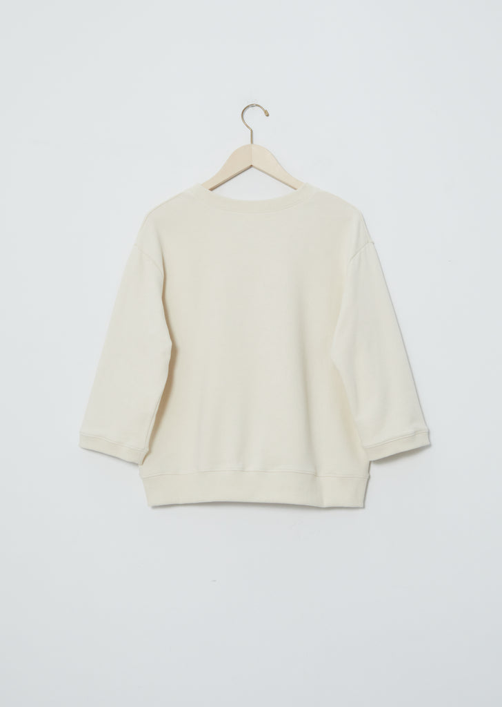 3/4 Sleeve Sweatshirt — Creme
