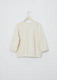 3/4 Sleeve Sweatshirt — Creme