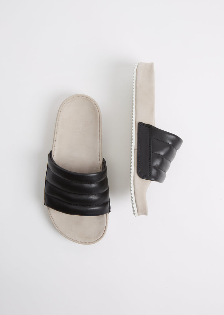 Pause Puff Sandal — Black