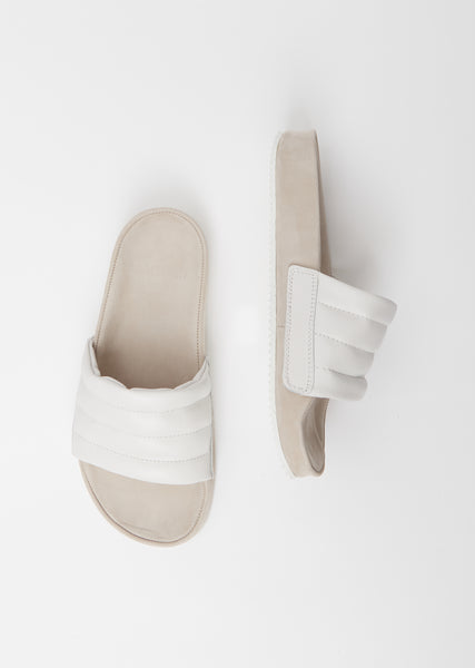 Pause Puff Sandal — White
