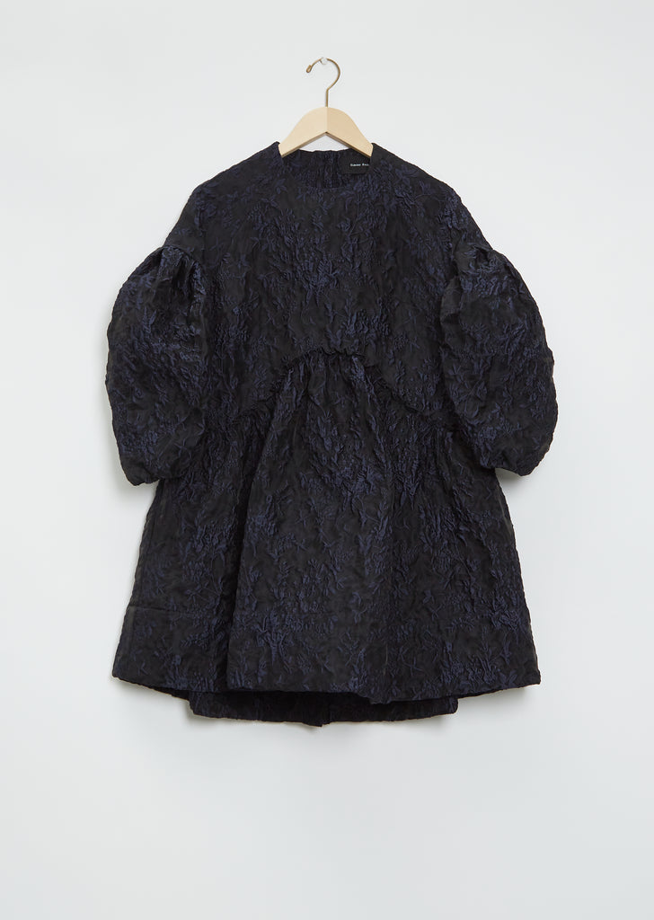 Short Signature Jacquard Smock Dress