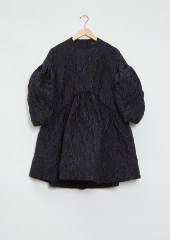 Short Signature Jacquard Smock Dress