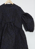Short Signature Jacquard Smock Dress