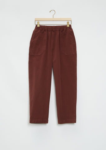 Fabi Cotton Pant — Burgundy