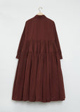 Stephy Cotton Dress — Burgundy