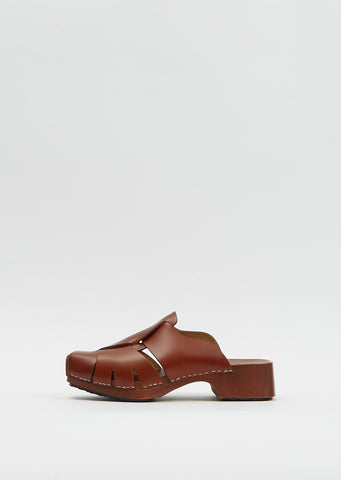 Licia Mule Clog — Tan