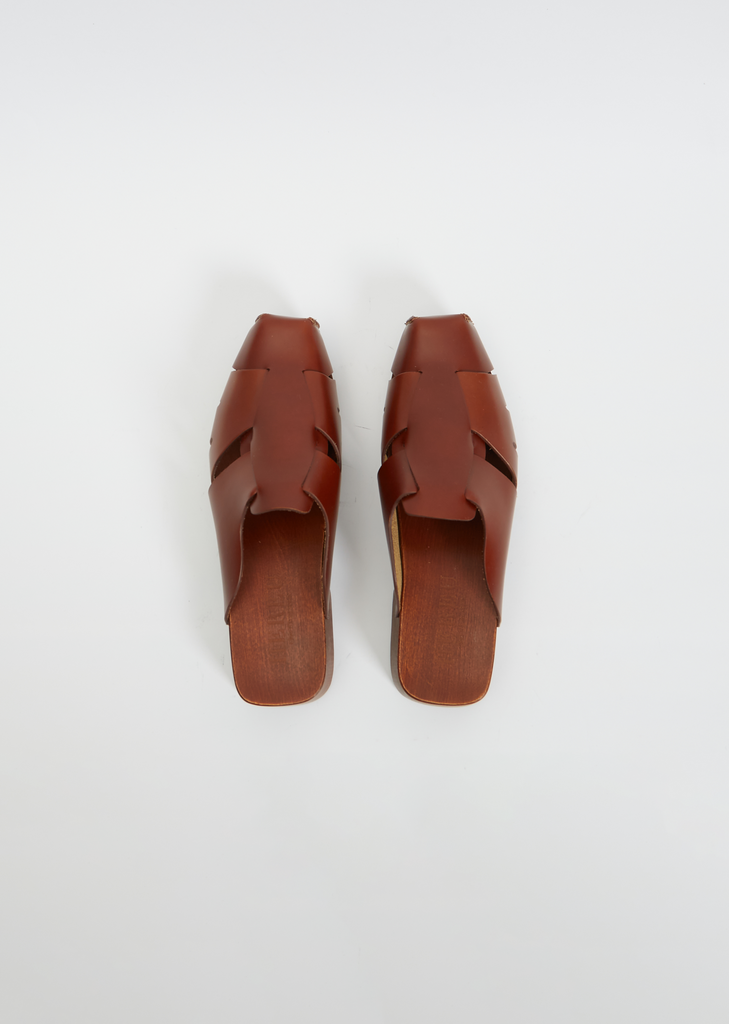 Licia Mule Clog — Tan