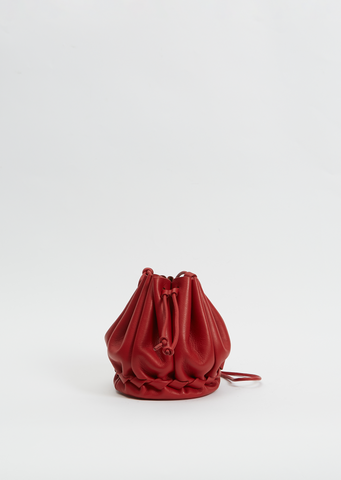 Molina Drawstring Crossbody — Red