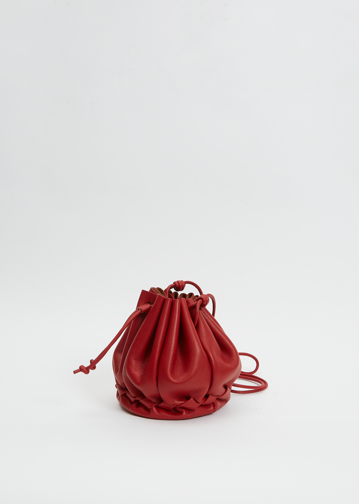 Molina Drawstring Crossbody — Red
