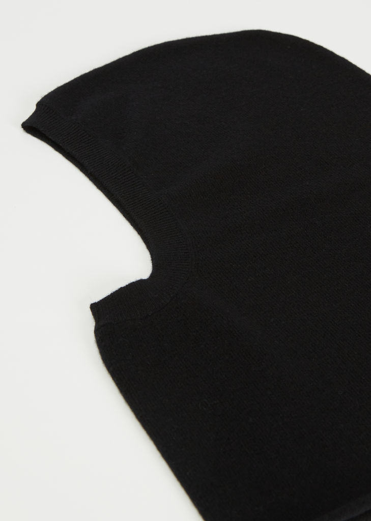 Moet Detachable Cashmere Hoodie — Black