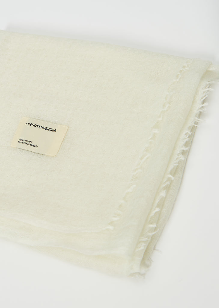 Woven Cashmere Scarf — Silver Green