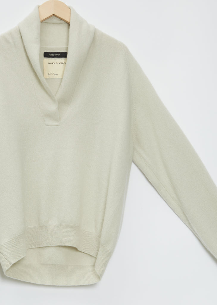 Hamza Cashmere Sweater — Silver Green