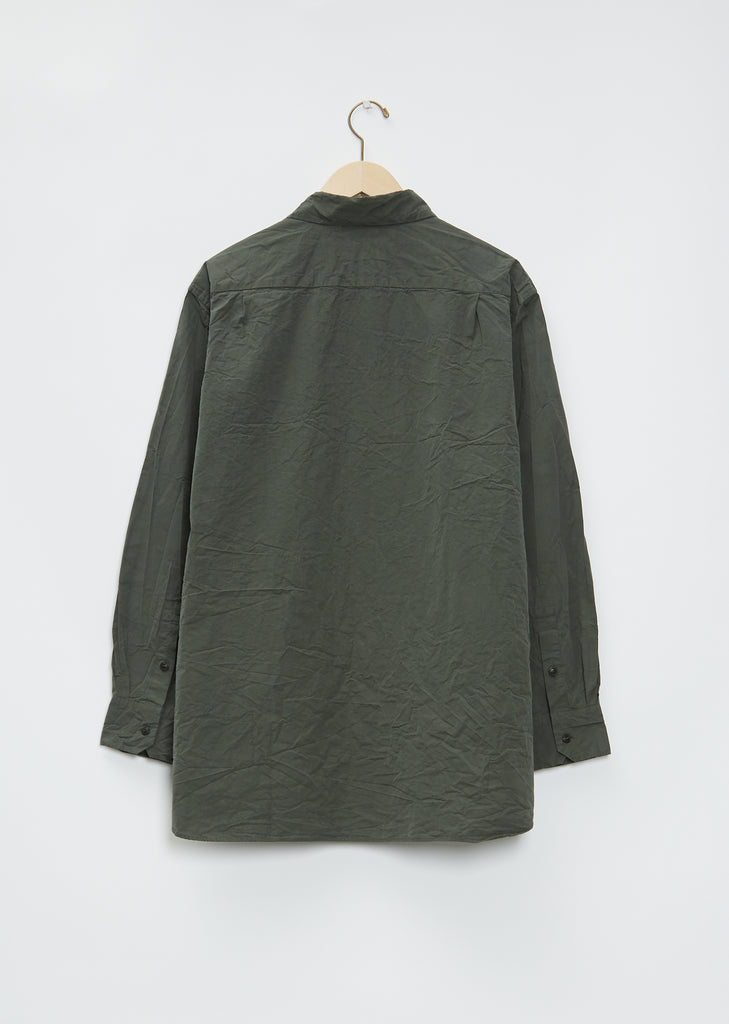 Men's Big Raccourcie Cotton Shirt — Khaki