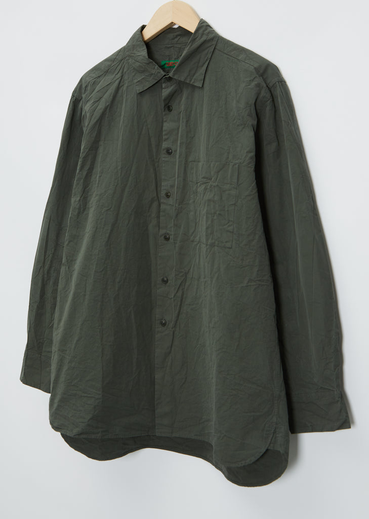 Men's Big Raccourcie Cotton Shirt — Khaki