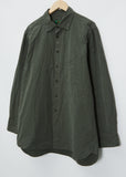 Men's Big Raccourcie Cotton Shirt — Khaki