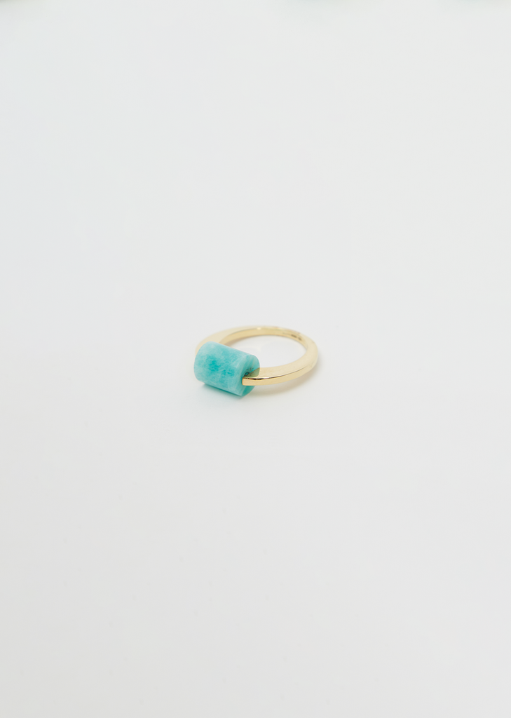 Deo Cilindro Amazonite Ring — Amazonite