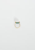 Sandwich Deco Ring — White & Green Agate