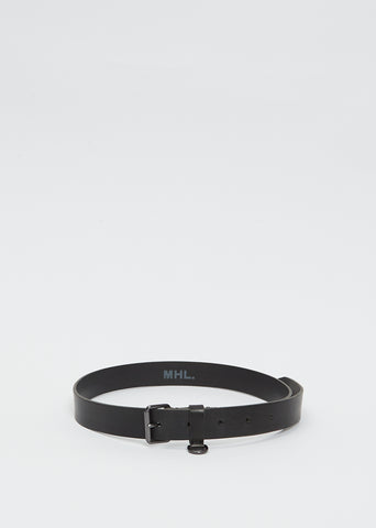 D-Ring Keeper Leather Belt
