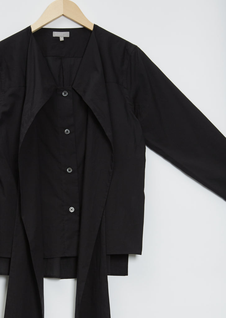 Yoke Cotton Tie Shirt