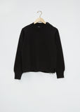 Cotton Wool Button Mock-Neck