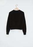 Short Classic Cashmere Crewneck — Black