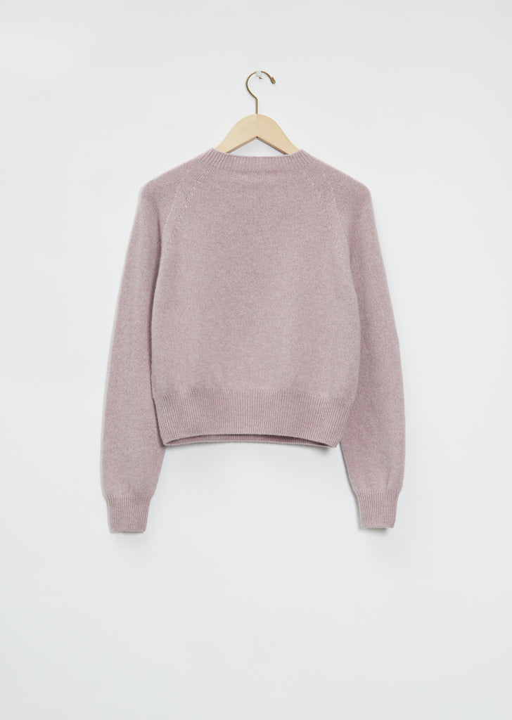 Short Classic Cashmere Crewneck — Crocus