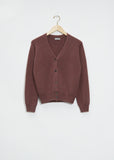 Seamless V-Neck Cashmere Cardigan — Heather