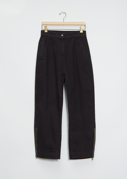 Zip Adjuster Cotton Trousers – La Garçonne