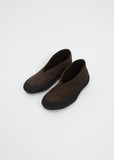 Suede Fairy Shoe — Classic Brown