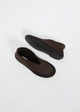 Suede Fairy Shoe — Classic Brown