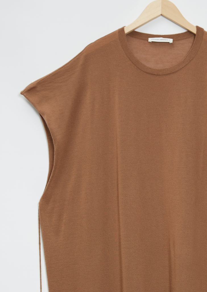 n°139 Caftan Cashmere Dress — Tan