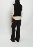 Sleeveless Cashmere Roll Neck