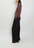 Seamless V-Neck Cashmere Cardigan — Heather