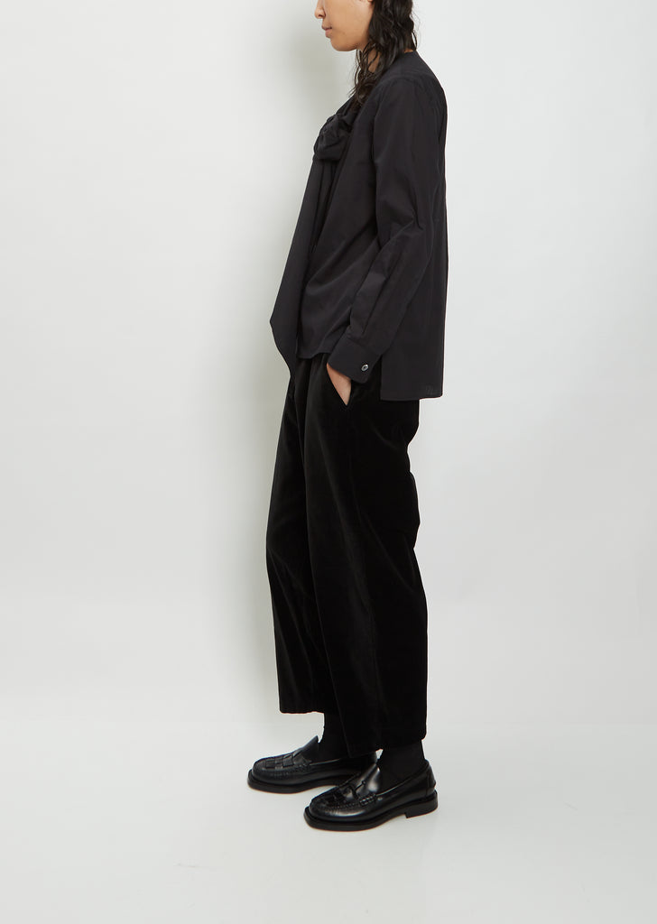 Yoke Cotton Tie Shirt