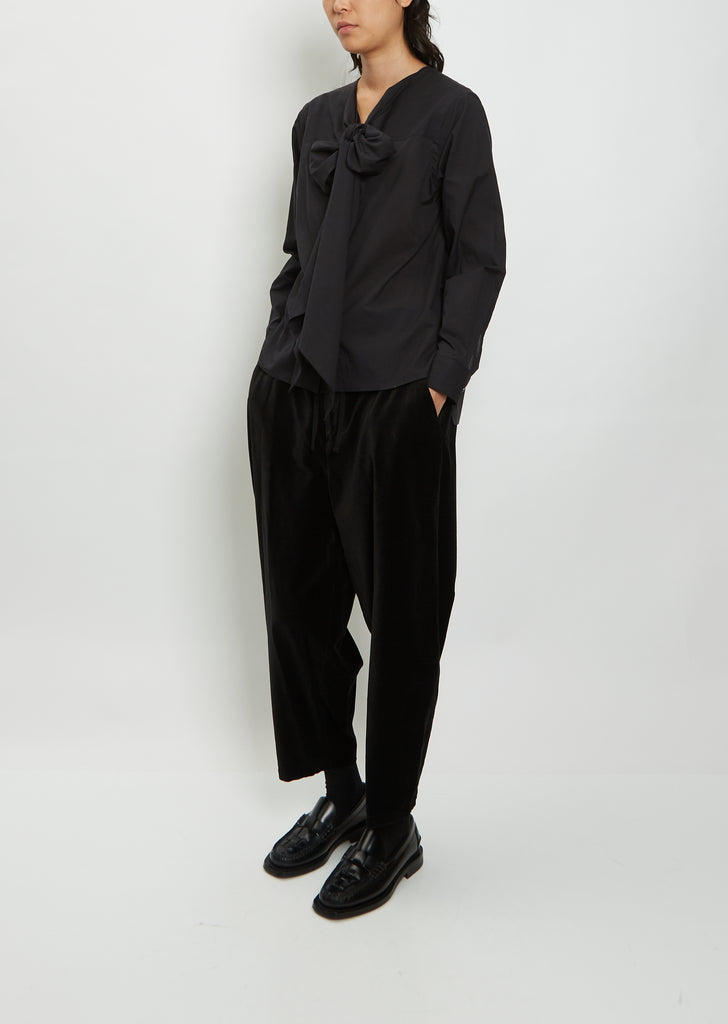 Yoke Cotton Tie Shirt