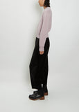 Short Classic Cashmere Crewneck — Crocus