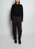 Short Classic Cashmere Crewneck — Black