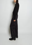 Short Classic Cashmere Crewneck — Black
