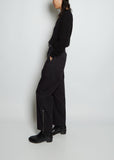 Zip Adjuster Cotton Trousers