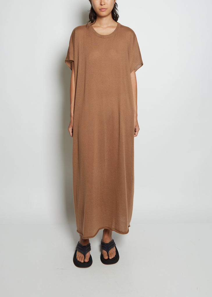 n°139 Caftan Cashmere Dress — Tan