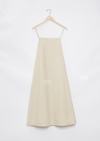 Relaxed Strappy Dress — White