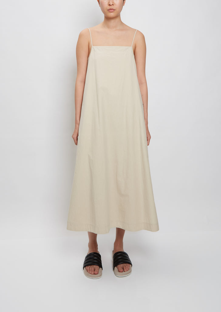 Relaxed Strappy Dress — White