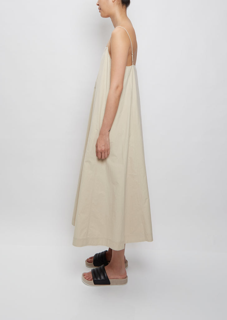 Relaxed Strappy Dress — White